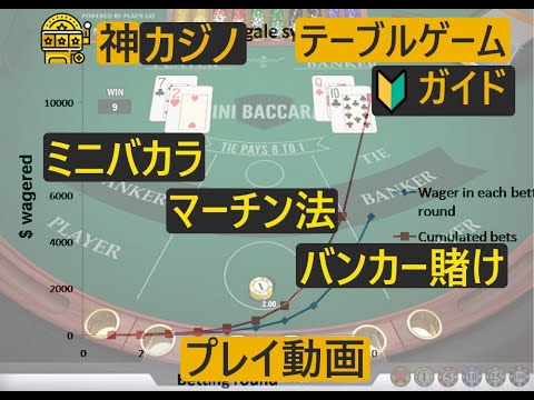 マーチンゲルの検証！神カジノスタッフが実際にバカラをプレイしてマーチンゲル法を試した！