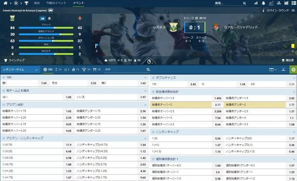 ワンバイベットライブベッティング