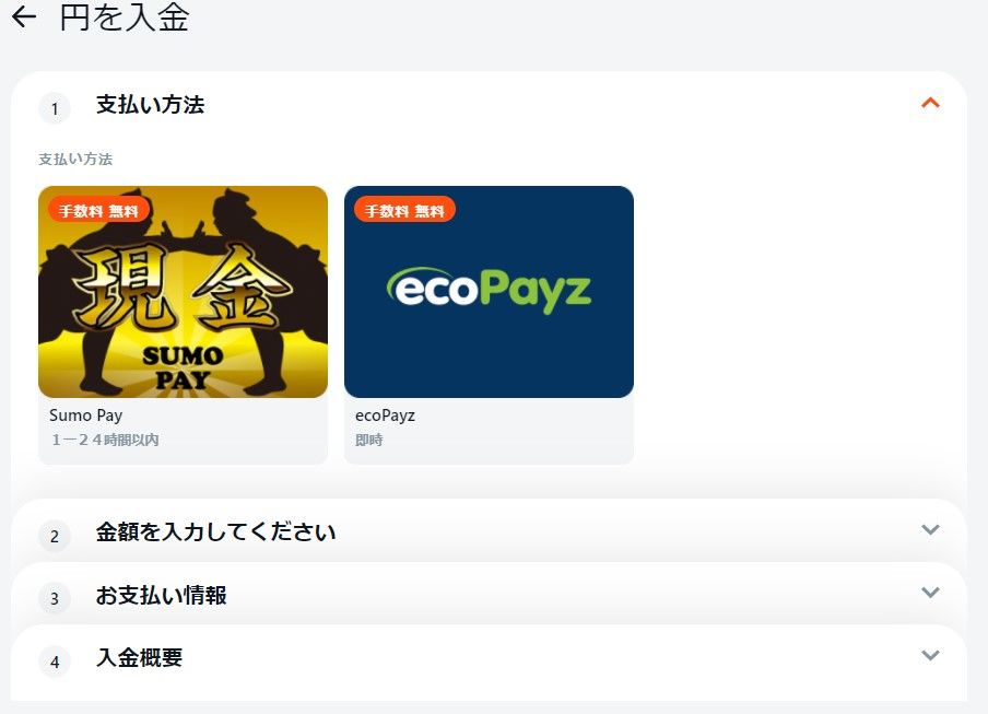 ビットカジノエコペイズ入金