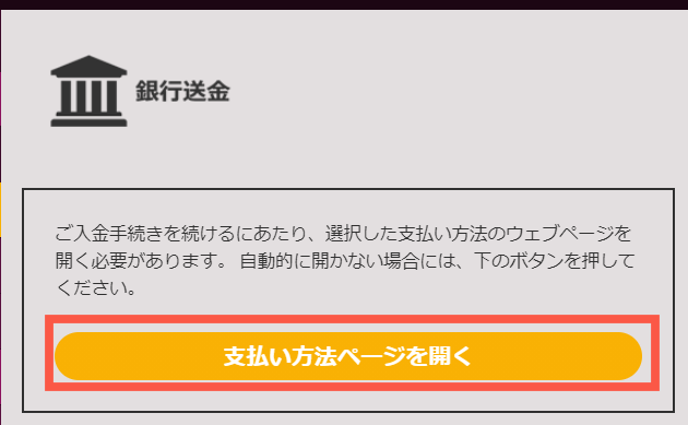 ラッキーニッキー銀行振り込み完了